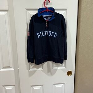 Tommy Hilfiger Navy Pullover with Blue Collar size 6